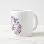 魅惑の"おはよう"フラワーコーヒーグリーティング ジャンボコーヒーマグカップ (正面右)