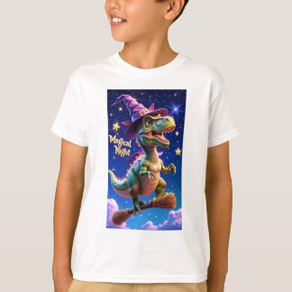 魅惑の「魔法の夜」ドラゴン ステッカー Tシャツ