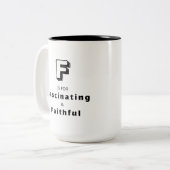 魅惑のF - オーダーメイド ラグジュアリー マグカップ (正面左)