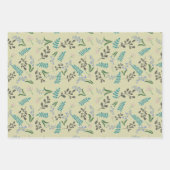 魅惑ウッドランドフローララッピング紙 ラッピングペーパーシート (正面2)