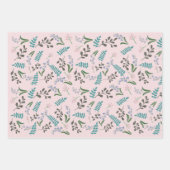 魅惑ウッドランドフローララッピング紙 ラッピングペーパーシート (正面)