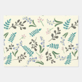 魅惑ウッドランドフローララッピング紙 ラッピングペーパーシート (正面3)