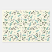 魅惑ウッドランドフローララッピング紙 ラッピングペーパーシート (正面)