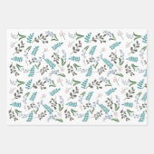 魅惑ウッドランドフローララッピング紙 ラッピングペーパーシート (正面)