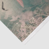 魅惑エレガント的、女性、フラミンゴ&フローラ 薄葉紙 (詳細)