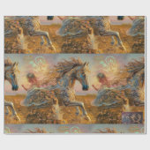 魅惑オークレー絵を描ホースラッピング紙 ラッピングペーパー (フラット)