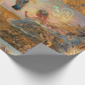 魅惑オークレー絵を描ホースラッピング紙 ラッピングペーパー (角)