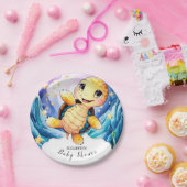 魅惑カラフルの海亀の赤ちゃんシャワー ペーパープレート (パーティー)