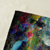 魅惑カラフル林エイリアン風景 ビーチタオル (インサイチュ)