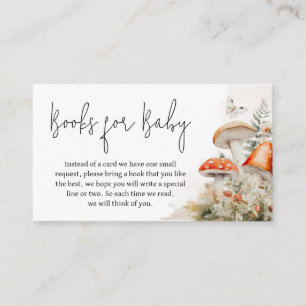 魅惑キノコの森の本ベビー エンクロージャーカード