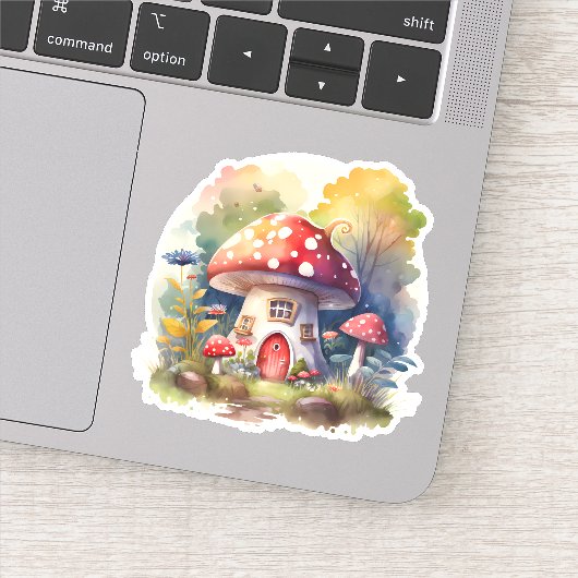 魅惑キノココテージ水彩 シール (詳細)