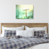 魅惑キノコ自然写真 キャンバスプリント (インサイチュ (寝室))