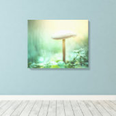 魅惑キノコ自然写真 キャンバスプリント (インサイチュ (ウッドフロア))