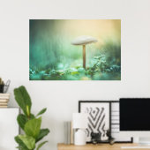 魅惑キノコ自然写真 ポスター (ホームオフィス)