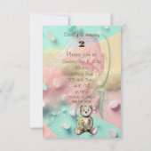 魅惑キノコ2歳の誕生日パーティー 招待状 (裏面)