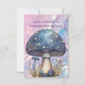 魅惑キノコ4歳の誕生日パーティー 招待状 (正面)