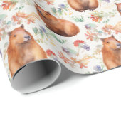 魅惑キャピバララッピング紙 ラッピングペーパー (ロールコーナー)