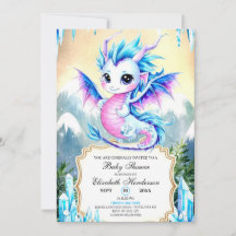 魅惑シンプルのドラゴンベビーシャワー