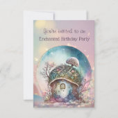 魅惑トースツール3歳の誕生日パーティー 招待状 (正面)