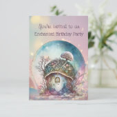 魅惑トースツール3歳の誕生日パーティー 招待状 (スタンド正面)