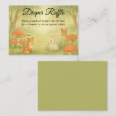 魅惑トーストイレベビーシャワーおむつラッフルカード エンクロージャーカード (正面/裏面)