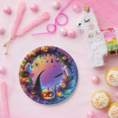 魅惑ハロウィーン夕べ-フェスティバル紙プレート ペーパープレート (パーティー)