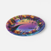 魅惑ハロウィーン夕べ-フェスティバル紙プレート ペーパープレート (アングル)