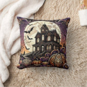 魅惑ハロウィーン枕🎃フクロウ&ムーン魔法 クッション (ブランケット)
