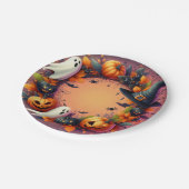 魅惑ハロウィーン祭りリース ペーパープレート (アングル)