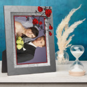 魅惑バラ結婚の歯垢 フォトプラーク (側面)