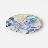 魅惑パステルドラゴンベビーシャワー ペーパープレート (アングル)