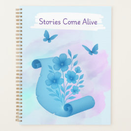 魅惑パピルス – 花と蝶デザイン プランナー手帳