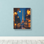 魅惑パリ： 3 キャンバスプリント (インサイチュ (ウッドフロア))