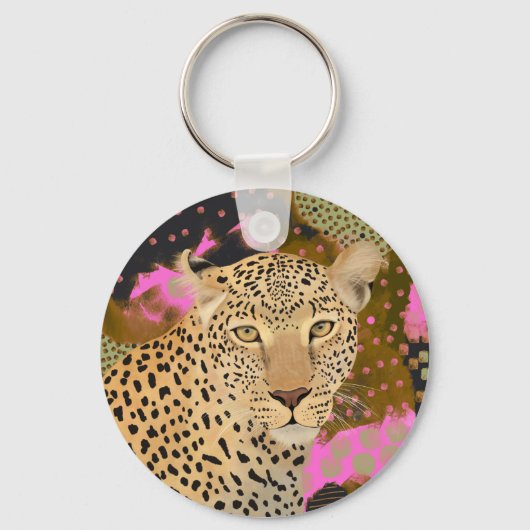 魅惑ヒョウ キーホルダー (正面)