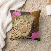魅惑ヒョウ クッション (ブランケット)