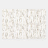 魅惑ピンクフラワーフクロウ誕生日 ラッピングペーパーシート (正面)