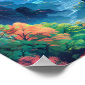 魅惑ファンタジー風景イラストレーションポスター ポスター (角)