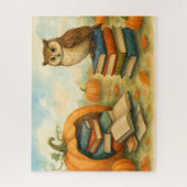 魅惑フクロウかぼちゃパッチ ジグソーパズル (縦)