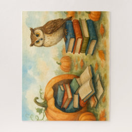 魅惑フクロウかぼちゃパッチ ジグソーパズル