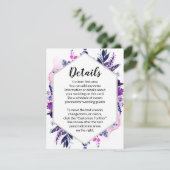 魅惑フローラバイオレット結婚六角形詳細 エンクロージャーカード (スタンド正面)