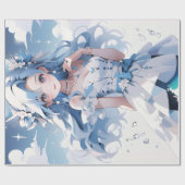 魅惑マーメイド誕生日デザインfor Girls ラッピングペーパー (フラット)