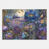 魅惑ミッドナイトガーデン装飾紙セット ラッピングペーパーシート (正面3)