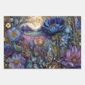 魅惑ミッドナイトガーデン装飾紙セット ラッピングペーパーシート (正面2)