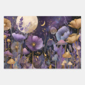 魅惑ミッドナイトガーデン装飾紙セット ラッピングペーパーシート (正面2)