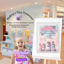 魅惑ユニコーンベビーシャワー招待状