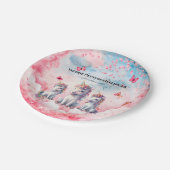 魅惑ユニコーンベビーシャワー紙プレート ペーパープレート (アングル)