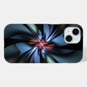 魅惑ライトブルー抽象芸術 Case-Mate iPhoneケース (裏面 (横))