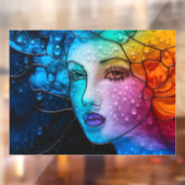 魅惑レディ顔ステンドグラス3Dアルコールインキ ウィンドウサイン (シート2)