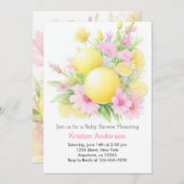 魅惑レモングローブ夢想少女ベビーシャワー 招待状 (正面/裏面)