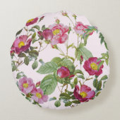 魅惑ヴィンテージピンクローゼラウンドピロー ラウンドクッション (裏面)